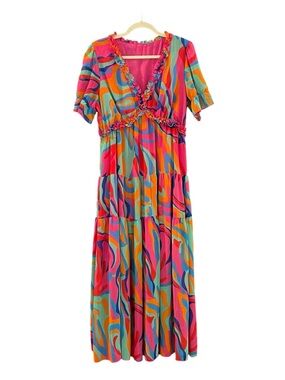 Brand Unknown Colorful Maxi Dress